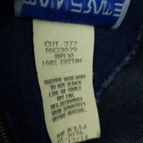 Vintage Denim Dress Modest READ SIZE 13/14 Long Sleeve Y2K 80s 90s Dark Wash - Picture 5 of 16